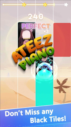ATEEZ 에이티즈  Piano Tiles - Screenshot 3