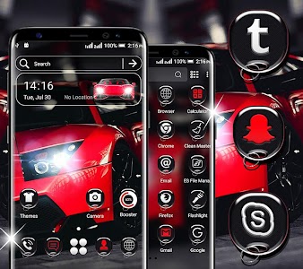Red Car Launcher Theme Unknown