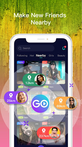 Screenshot of GOGO LIVE Streaming Video Chat