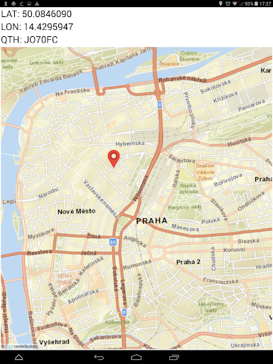 Android application QTH Locator screenshort