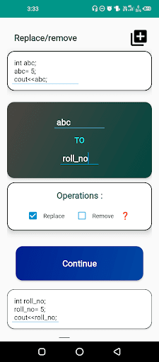 Auto replace multiple words Screen 2