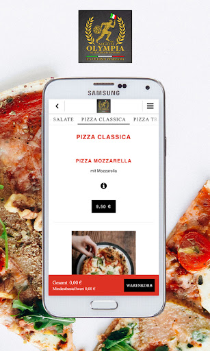 Pizzeria Olympia Screen 2