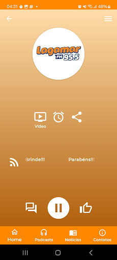 Android application Rádio Lagamar 95.5 FM screenshort