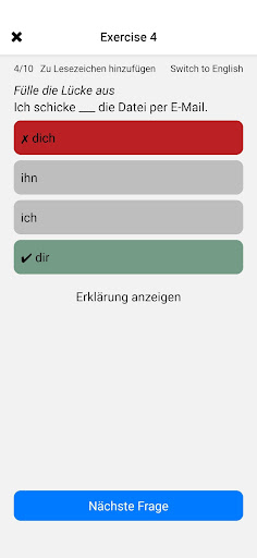 Learn German Grammar A1-A2-B1 Screen 3