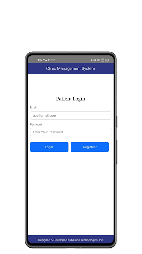 Android application Clinic Management System screenshort
