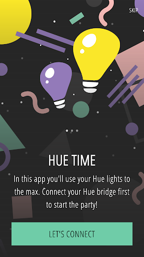 Screenshot of Hue Music Disco Lights Party