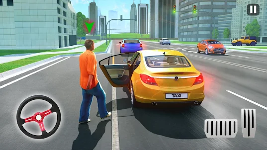 タクシー運転ゲーム - 車のタクシーゲーム