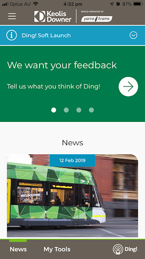 Android application Ding! employee app screenshort