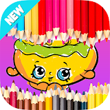 Kid Coloring Page for Shopkins icon