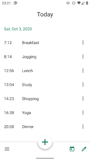 Android application TIME REC. - Record Your Time screenshort
