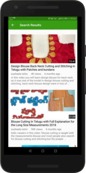 Telugu Blouse Cutting and Stitching Video Tutorial screenshot 5