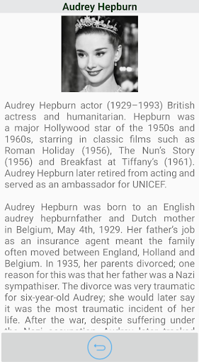 Famous Personalities Screen 3