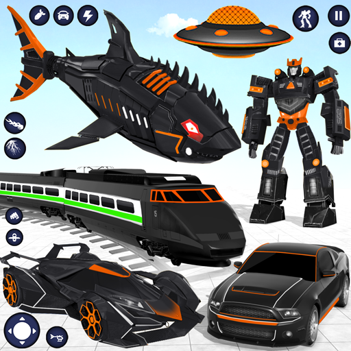 Shark Robot Car Transform Game 112 Icon