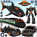 Shark Robot Car Transform Game Icon