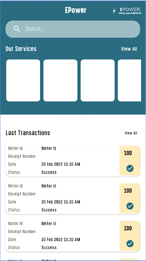 Android application Epower screenshort