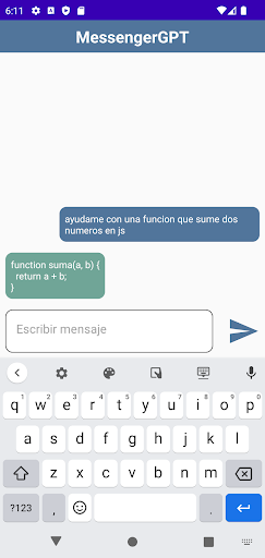 MessengerGPT Screen 2