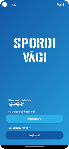 Android application Spordivägi screenshort