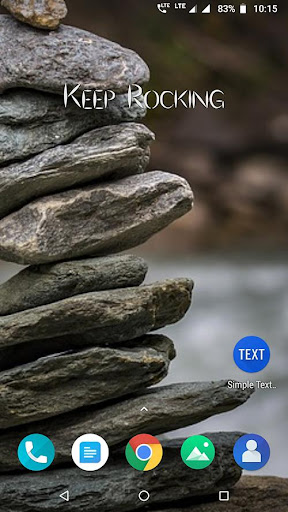 Simple text widget Screen 2