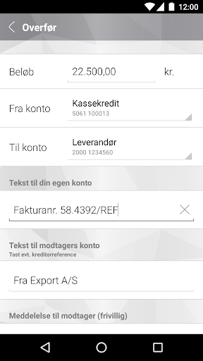 Kreditbankens MobilBank Erhv. Screen 3