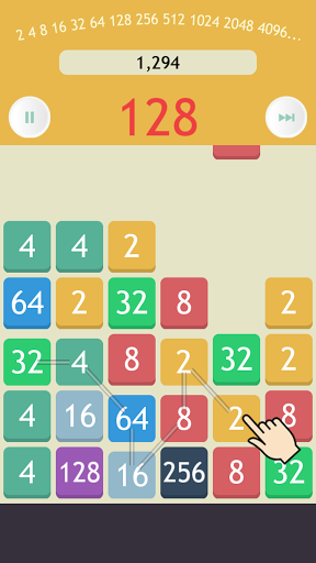Android application Pow2 -Make 2048 Puzzle screenshort