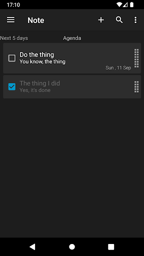 NoNonsense Notes Screen 2