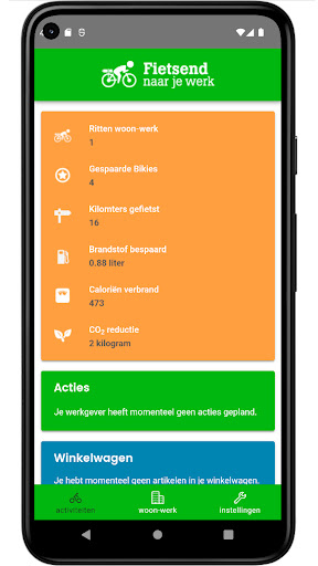 Android application Fietsend Naar Je Werk screenshort