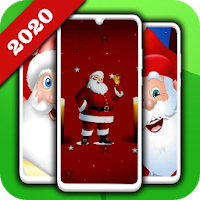 Santa Background Wallpaper - Santa WAstickers 2020