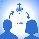 Male to female voice changer icon