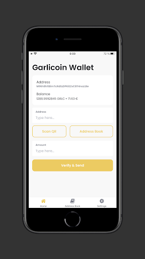 Android application Garlic Wallet Lite screenshort