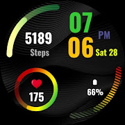 Dark Jet Black WatchFace SAM 1