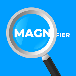 Magnifier glass text magnify 아이콘 이미지