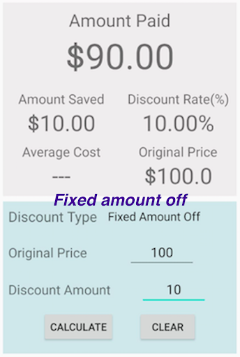 Discount Calculator Screen 3