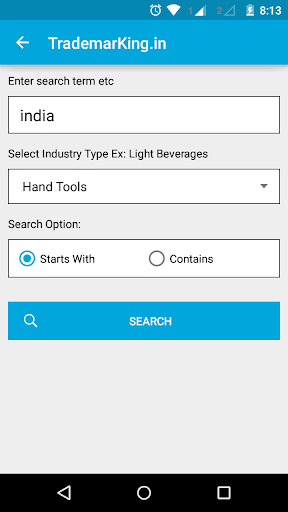 Indian Trademark Search Engine Screen 3