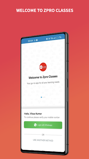 Android application Zpro Classes screenshort