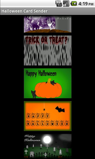 Halloween Card Sender