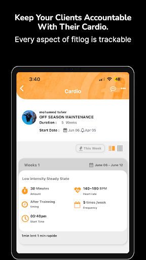 Screenshot of Fitlog