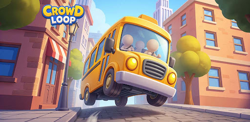 Crowd Loop: Car Jam Puzzle bannière officielle de l'application Android