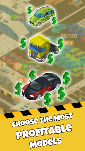 Code Triche Idle Car Factory: Car Builder, Tycoon Games 2021 APK MOD (Astuce) screenshots 2
