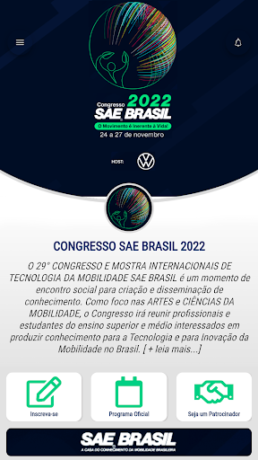 Android application CONGRESSO SAE BRASIL 2022 screenshort