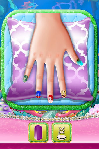 Mermaid Girl Nails Salon Games Screen 2