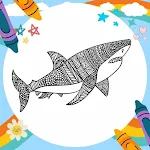 Cover Image of ダウンロード Coloring Book: Shark Mandala  APK