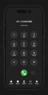 icall iphone 14 dialer screen