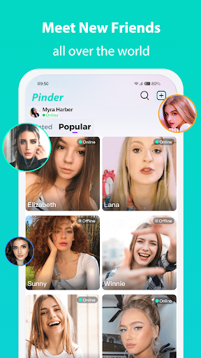 Android application Pinder screenshort