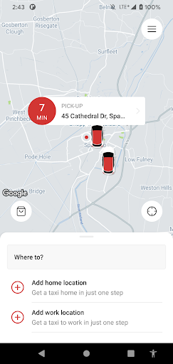 Smart Cabs Spalding Screen 2