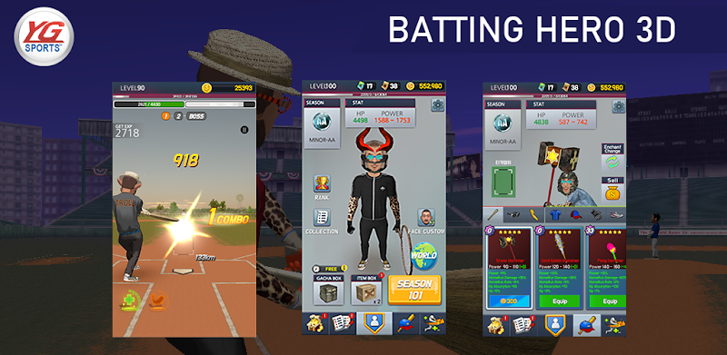 Batting Hero 3D Baseball Game