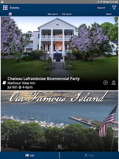 Screenshot of Visit Mackinac Island Michigan