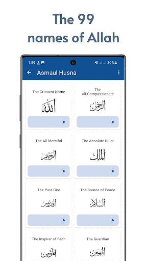 99 names of Allah - with Audio Screenshot