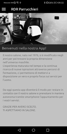 Android application RDR Parrucchieri screenshort