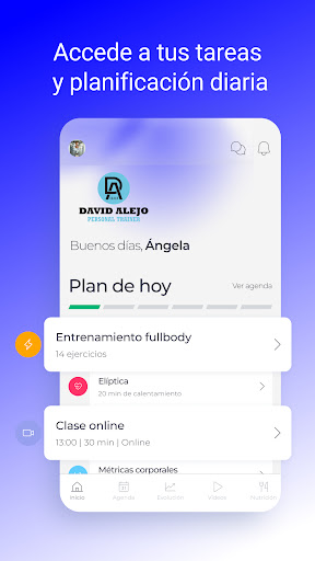 Android application David Coach screenshort