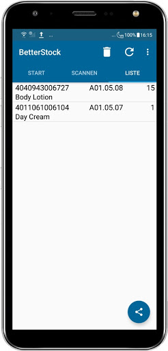 Inventur mit BetterStock Pro Screen 2